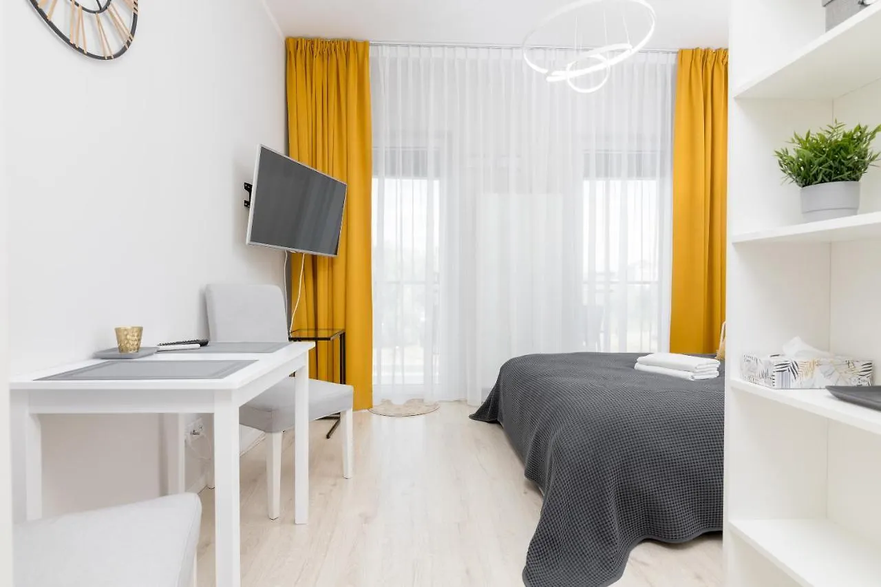 Yellow Sunset Studio Apartment Warsaw Poland
